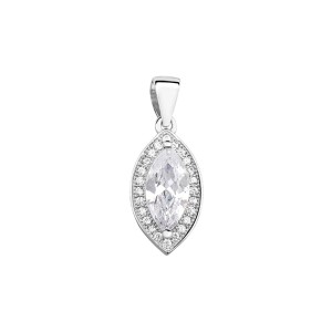 Pandantiv argint cu pietre DiAmanti Z0711C_W-DIA (Argint 925‰ 1,3 g.)